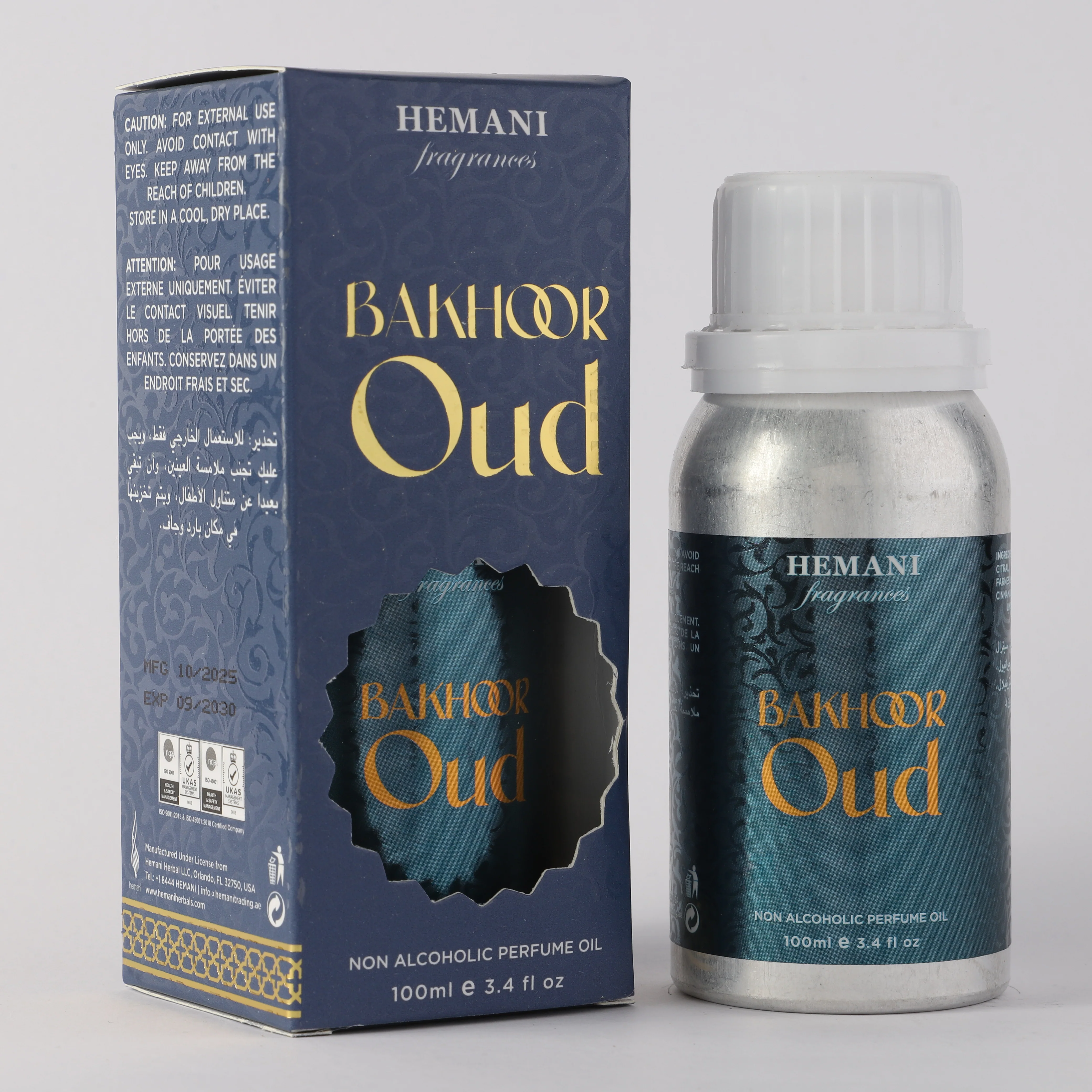 Bakhoor Oud Concentrated Perfume Oil – 100ml