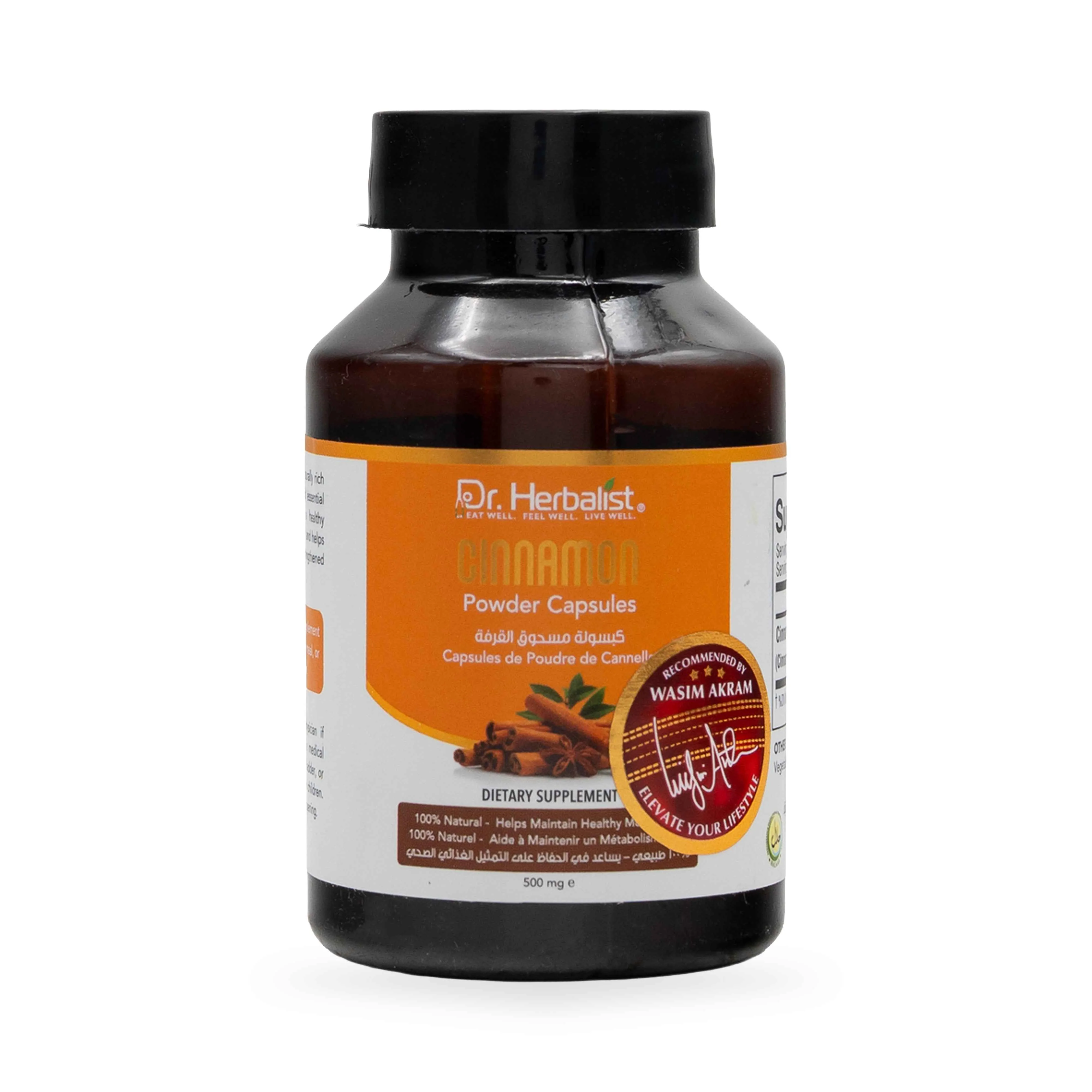 Dr. Herbalist Cinnamon Powder Capsules 350mg - Image 2