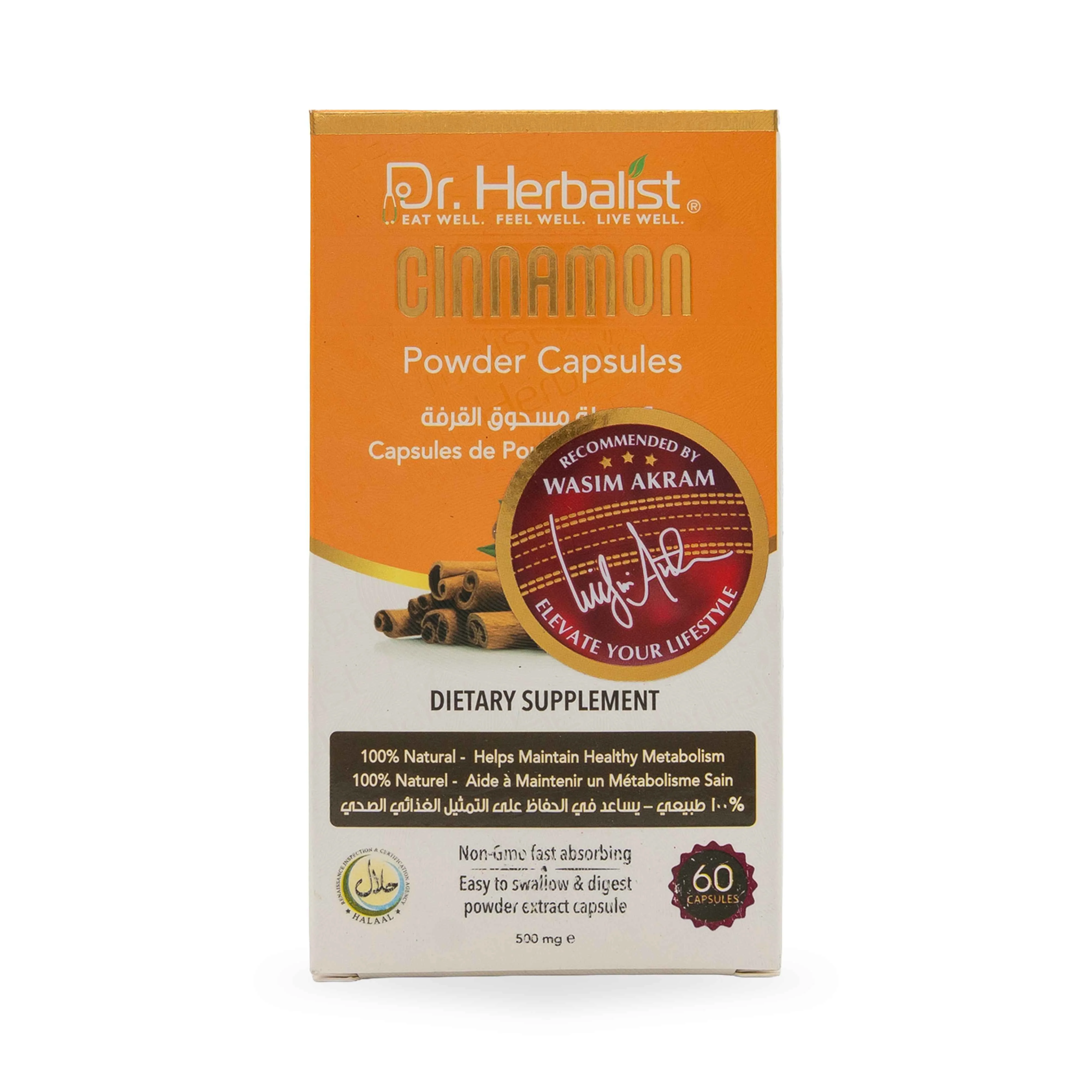 Dr. Herbalist Cinnamon Powder Capsules 350mg - Image 3