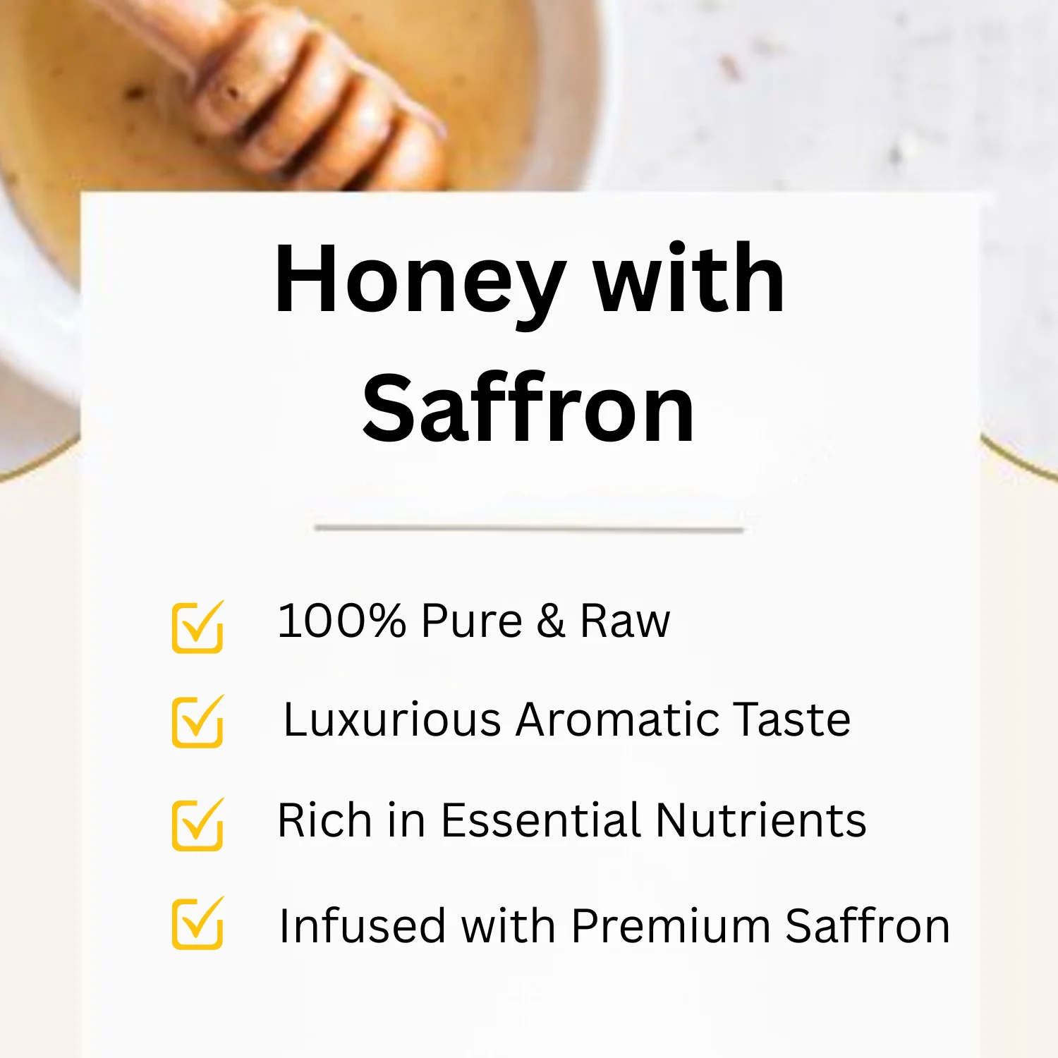 Honey with Saffron - 250g - Image 3