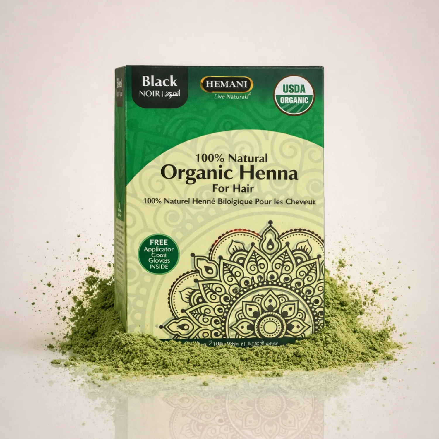Organic Henna for Hair 100g - Black - Image 2