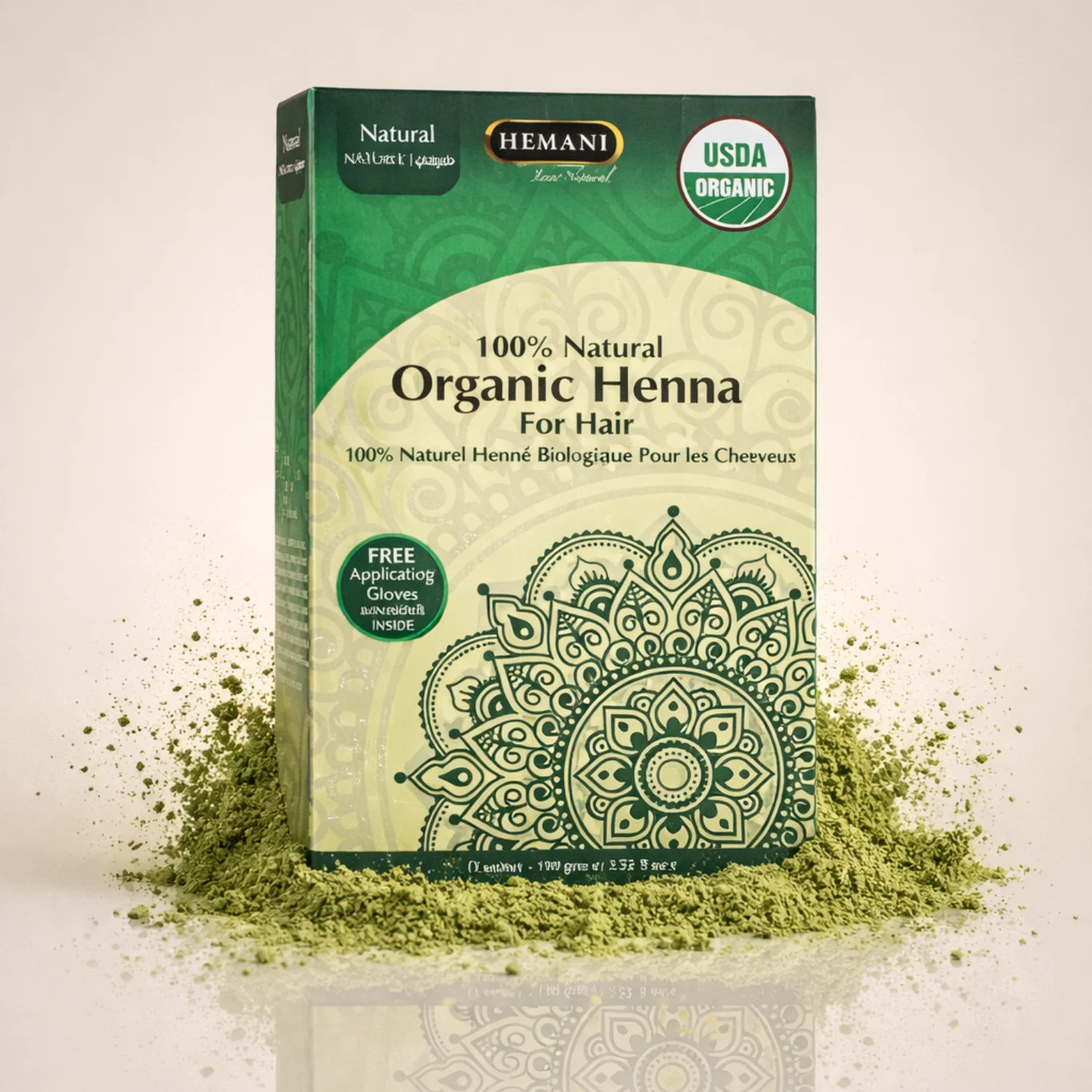 Organic Henna for Hair 100g - Natural - Image 2