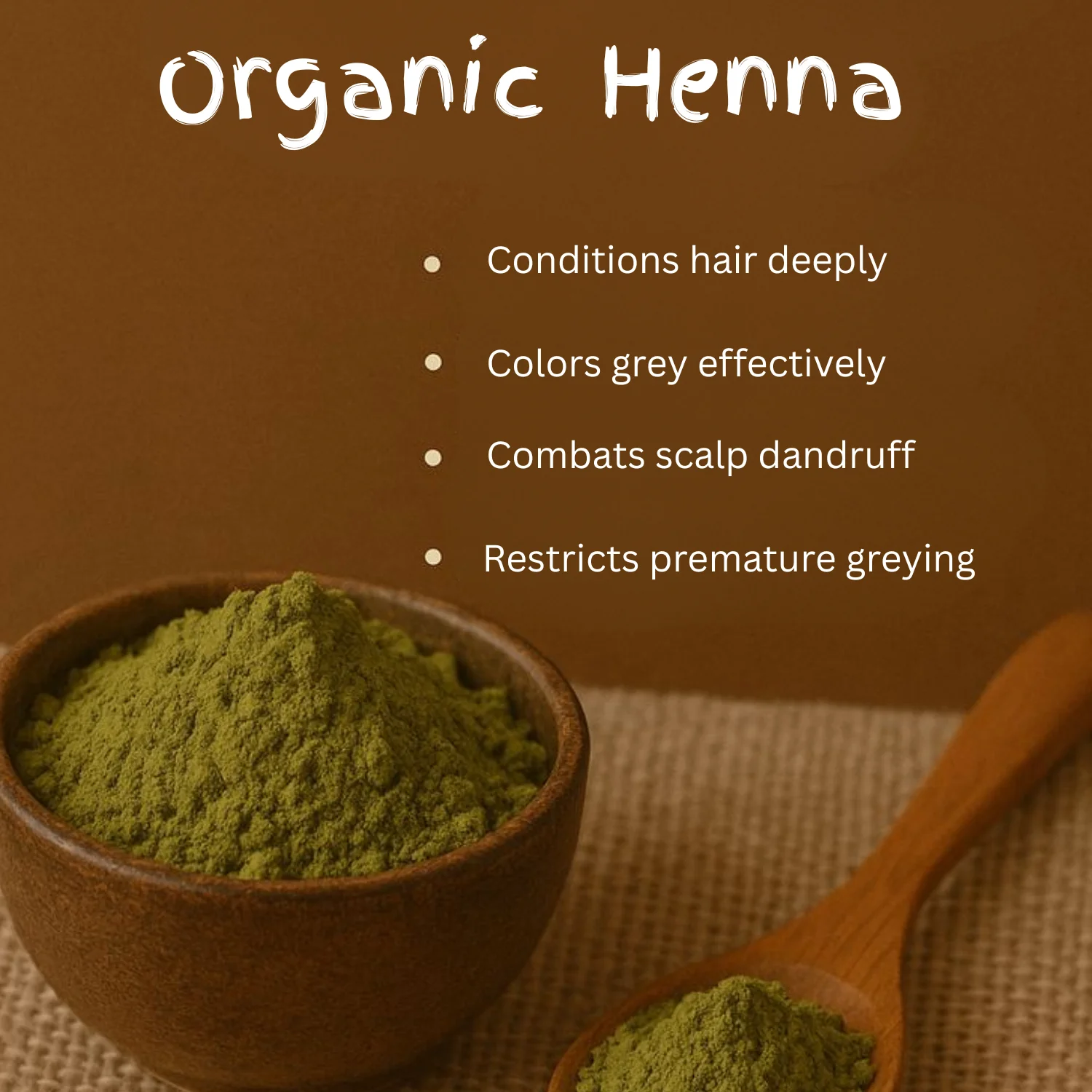 Organic Henna for Hair 100g - Natural - Image 3