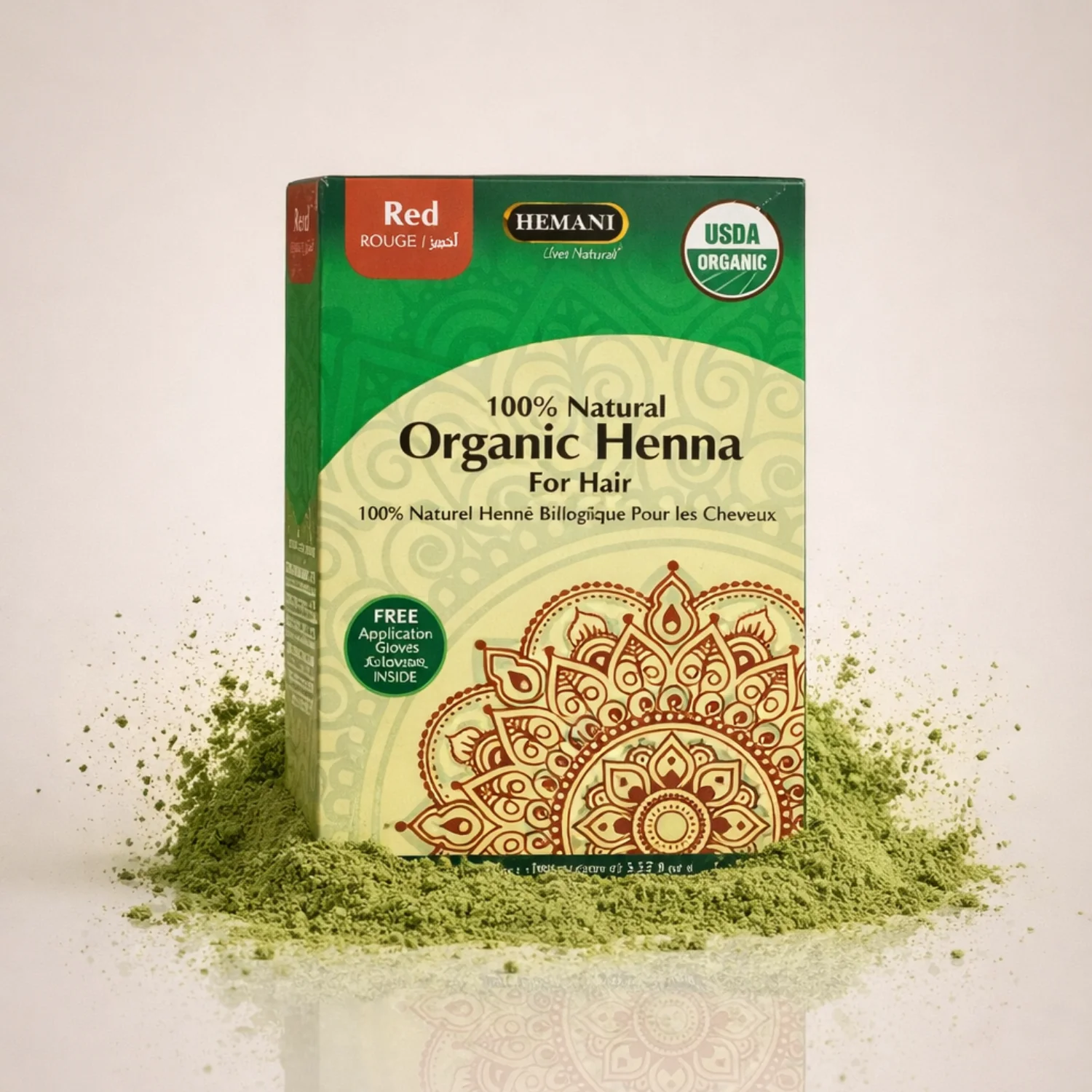 Organic Henna for Hair 100g - Red - Image 2